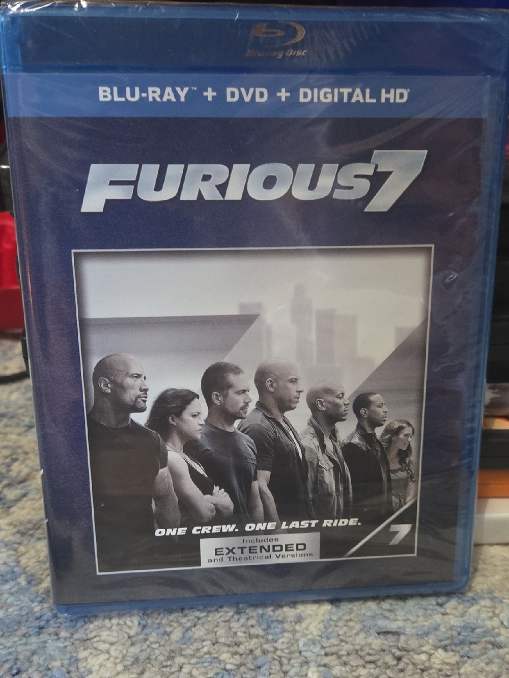 Furious 7 (Blu-ray + DVD + Digital HD) - Blue Case UNOPENED